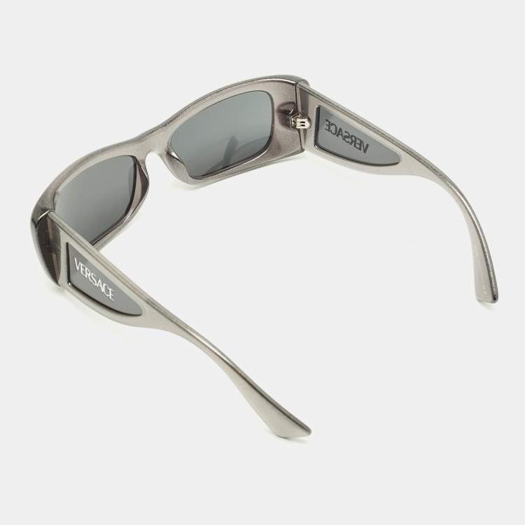 Pre Owned نظارة شمسية فيرساتشي MOD 4481 إطار رمادي/أسود