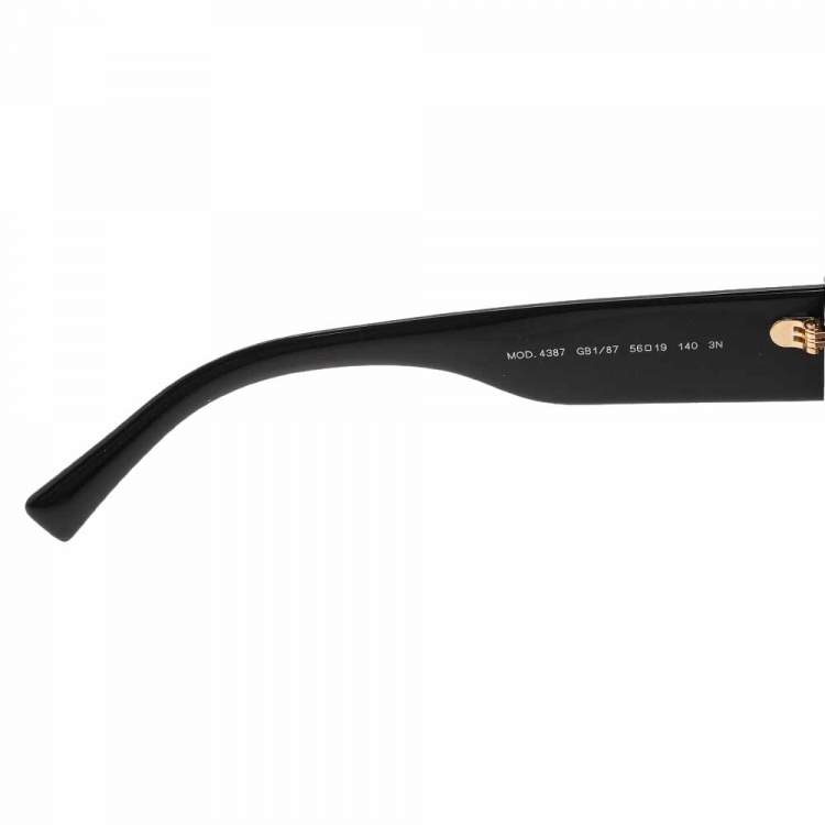 Pre Owned  Versace Medusa Black Medusa Icon Squared Sunglasses