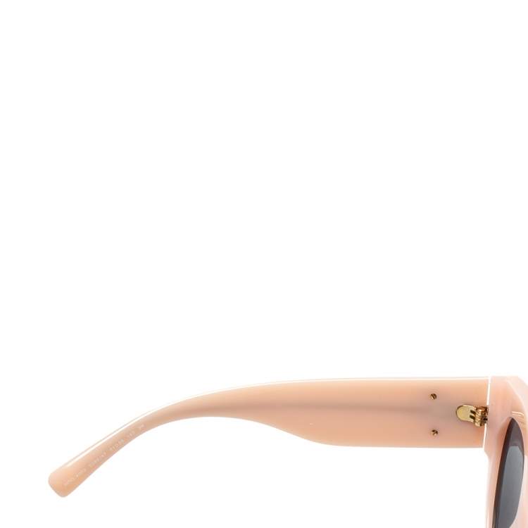 Pre Owned Versace Tribute Pink Butterfly Print/ Grey VE 4353 Cat Eye Sunglasses