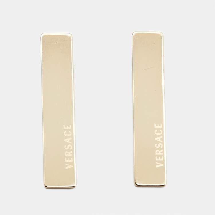 مملوكة مسبقًا Versace Gold Tone Earrings