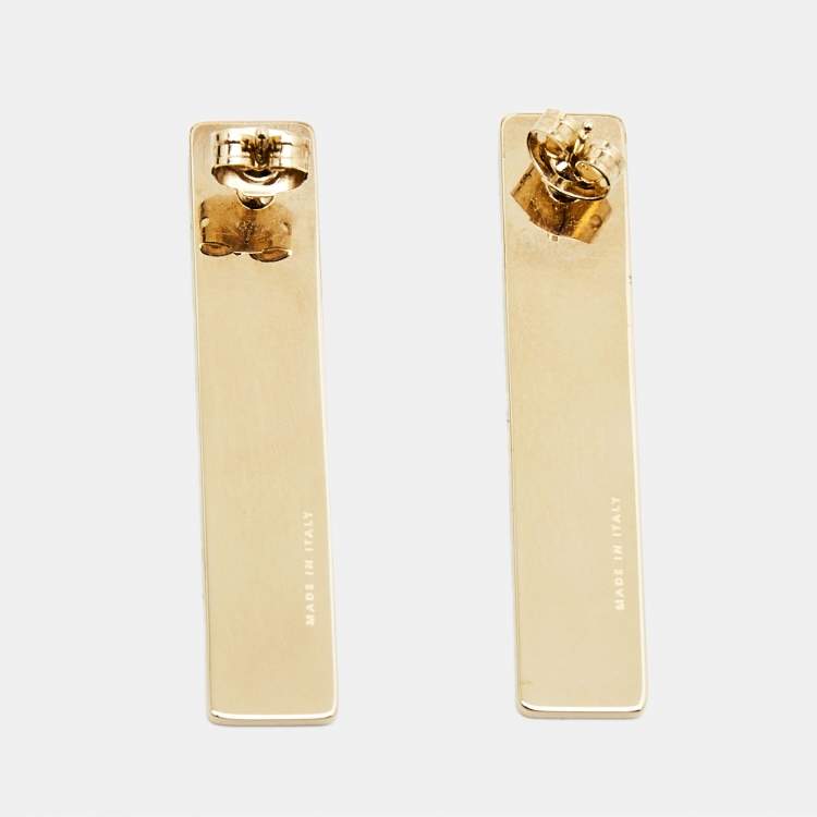 مملوكة مسبقًا Versace Gold Tone Earrings