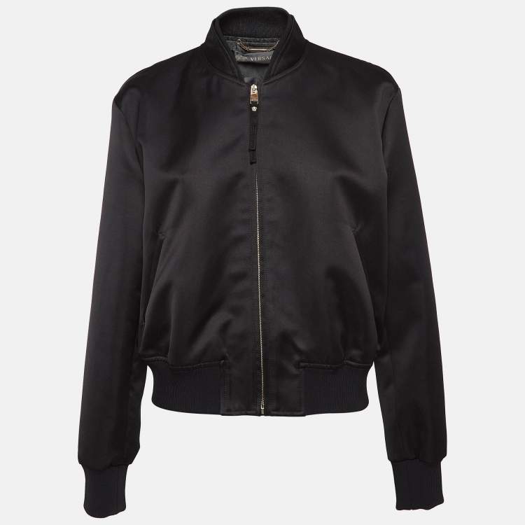 ジャケット VERSACE JACKET WITH MEDUSA BUTTON (1001728_1A017981B000) Versace Medusa Head Bomber Jacket | Black | FARFETCH