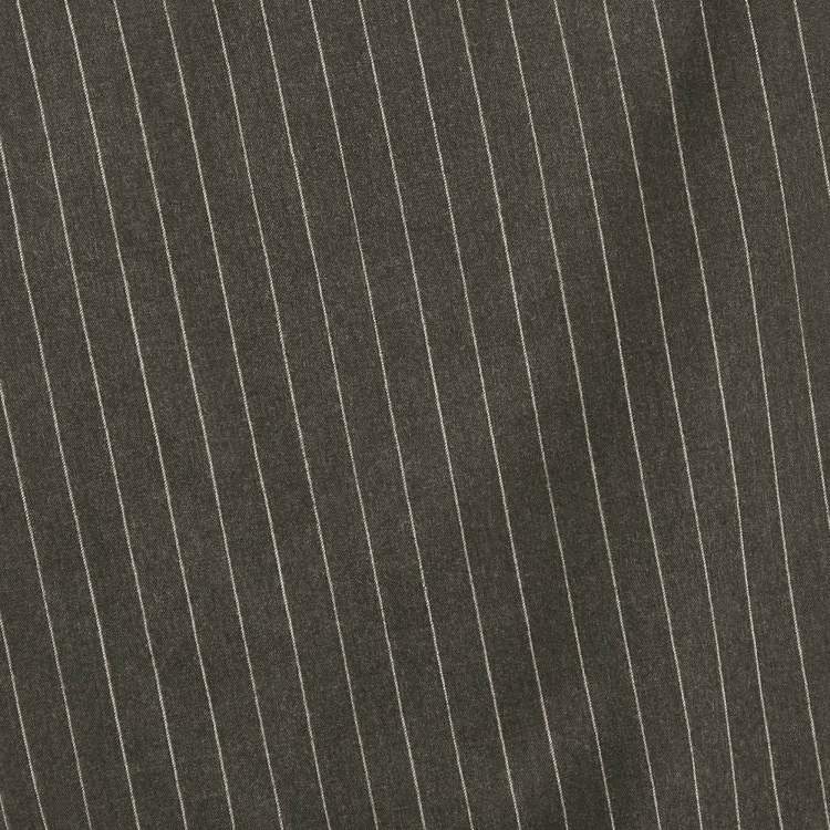 Pre Owned Versace Grey Pinstripe Wool Pencil Skirt S