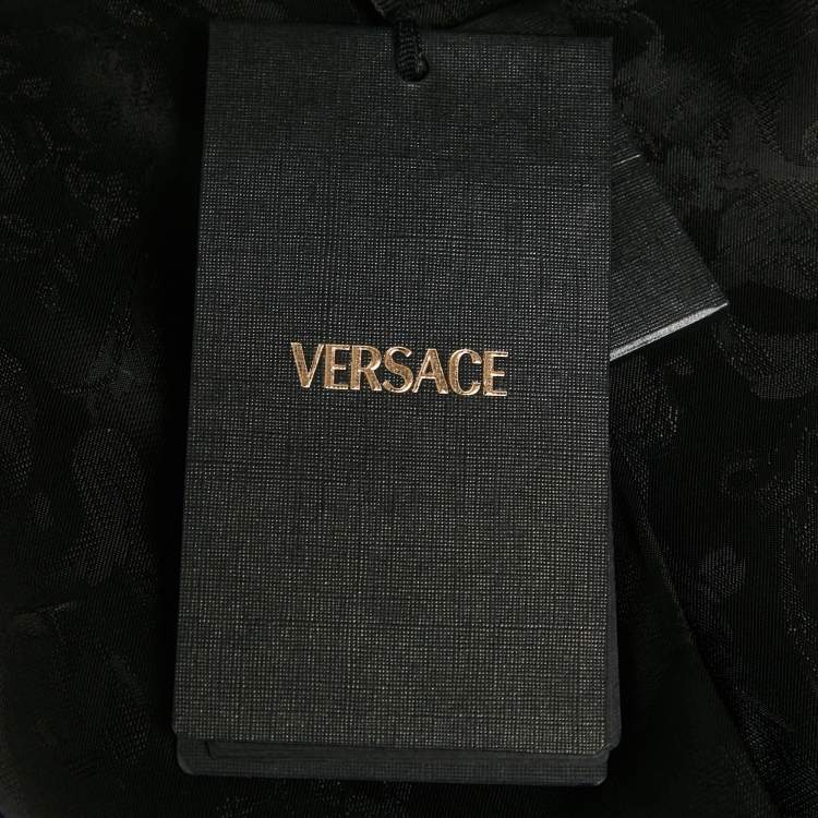 Pre Owned Versace Blue Stone Washed Denim Jacket M