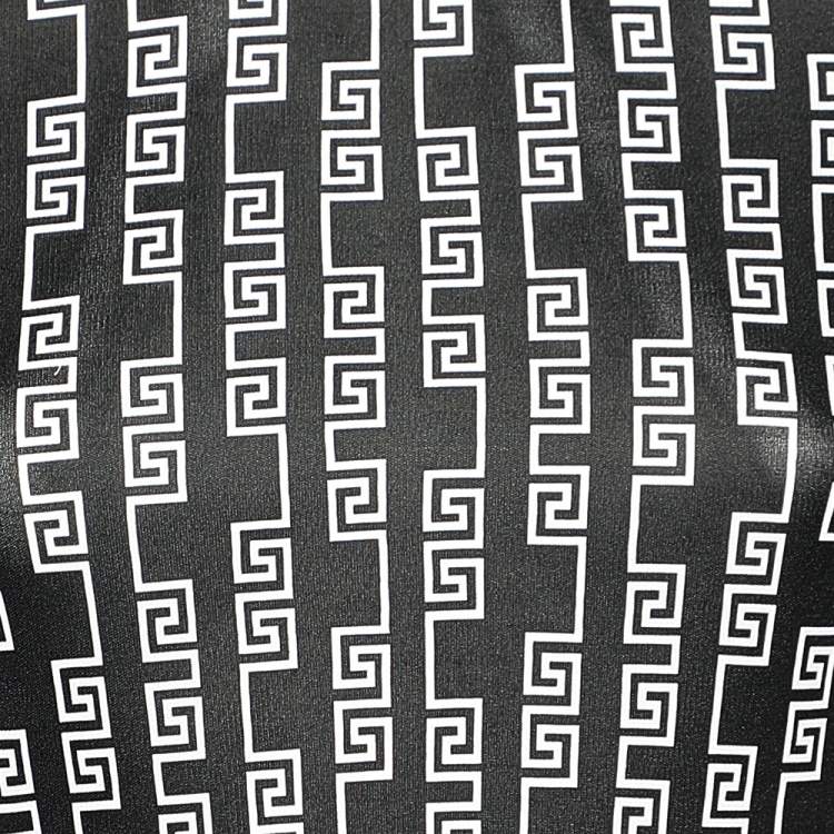 Pre Owned Versace Black Logo Printed Jersey Long Sleeve T-Shirt M