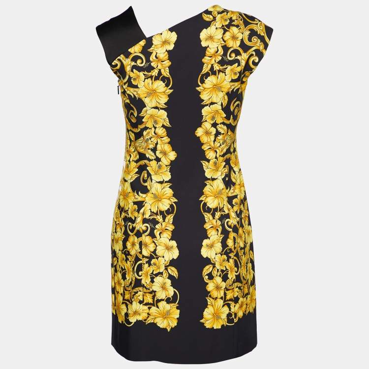 ワンピース VERSACE VISCOSE SLEEVELESS DRESS Versace Jeans Couture Barocco Print Sleeveless Midi Dress