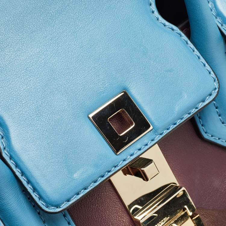 مملوكة مسبقًا Versace Tricolor Leather Palazzo Empire Tote