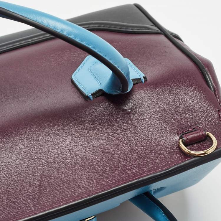 مملوكة مسبقًا Versace Tricolor Leather Palazzo Empire Tote