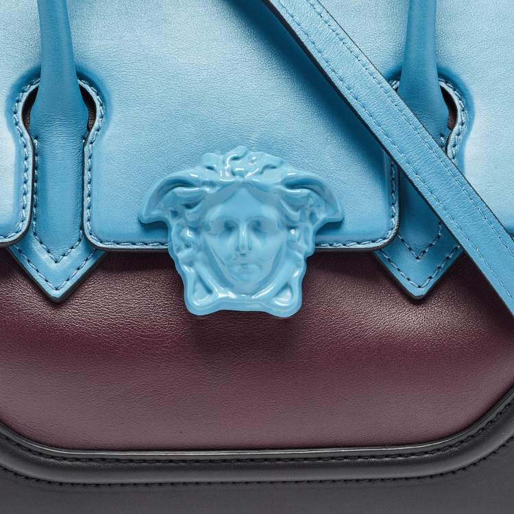 مملوكة مسبقًا Versace Tricolor Leather Palazzo Empire Tote