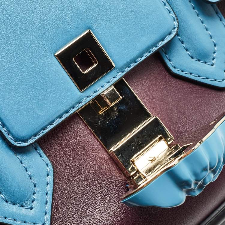 مملوكة مسبقًا Versace Tricolor Leather Palazzo Empire Tote
