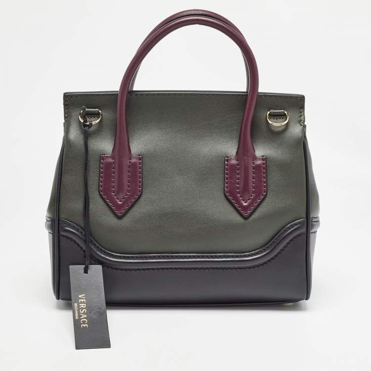 مملوكة مسبقًا Versace Tricolor Leather Palazzo Empire Tote