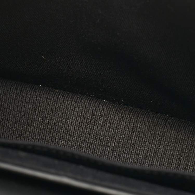 Pre Owned Versace Black Leather Small Medusa Top Handle Bag