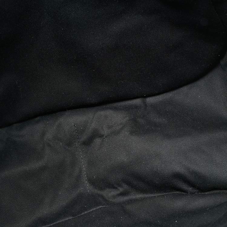 Pre Owned Versace Black Quilted Leather Large Greca Goddess Tote