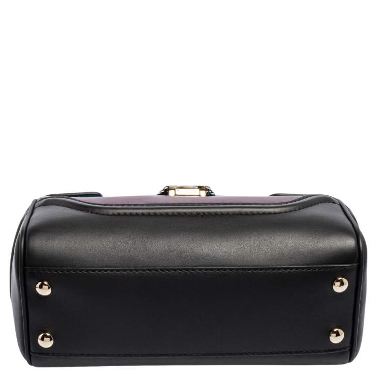 Pre Owned Versace Tri Color Leather Palazzo Empire Tote