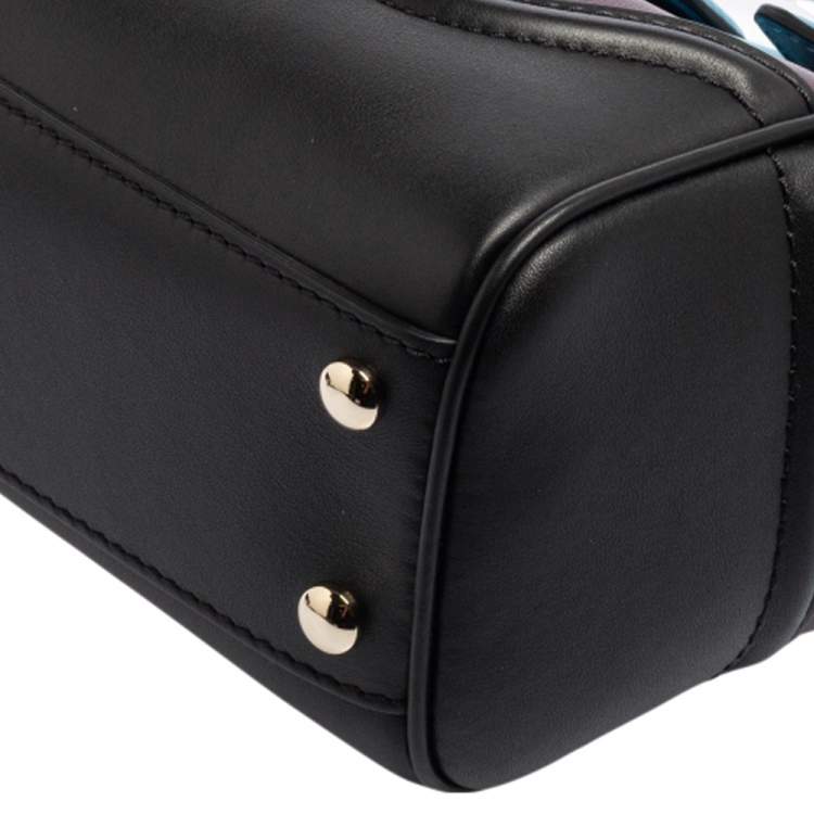 Pre Owned Versace Tri Color Leather Palazzo Empire Tote