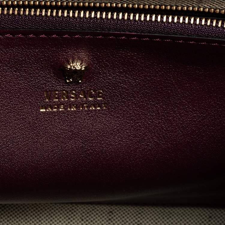 Pre Owned Versace Tri Color Leather Palazzo Empire Tote