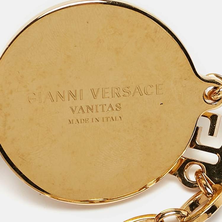 Pre Owned Versace Medusa Gold Tone Chain Belt