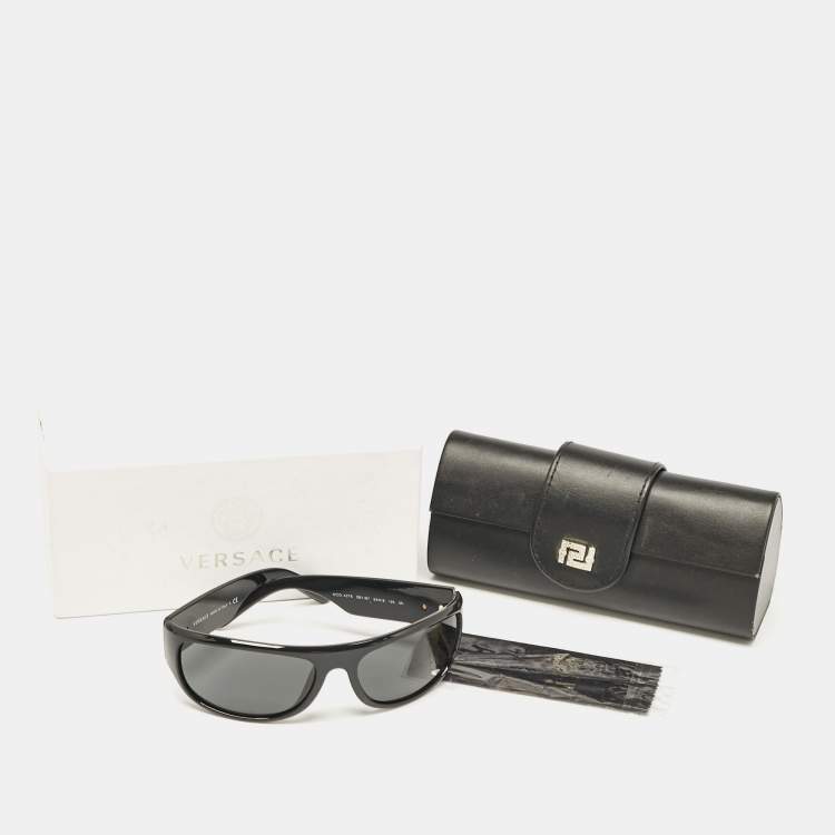 Pre Owned Versace Black  MOD. 4276 Medusa Oval Sunglasses