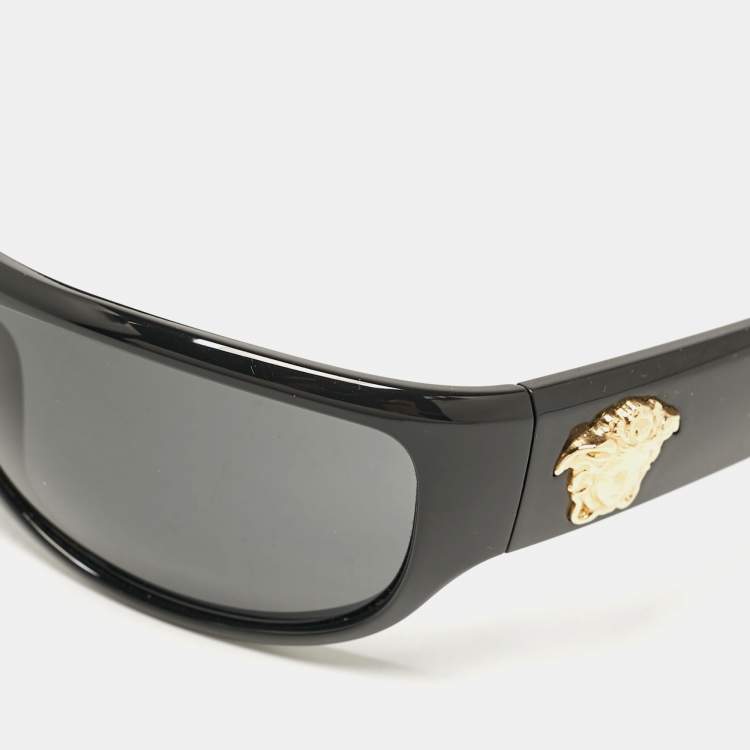 Pre Owned Versace Black  MOD. 4276 Medusa Oval Sunglasses