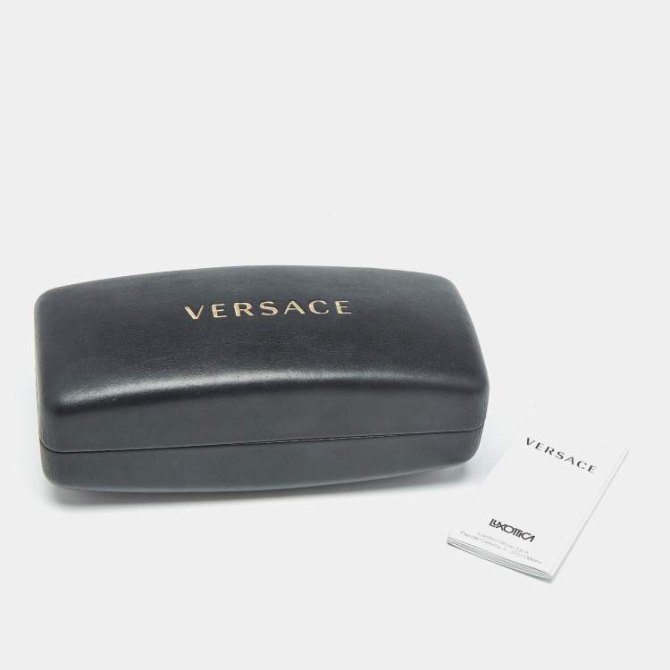 Pre Owned Versace Grey Mirrored MOD. 2180 Medusa Shield Sunglasses