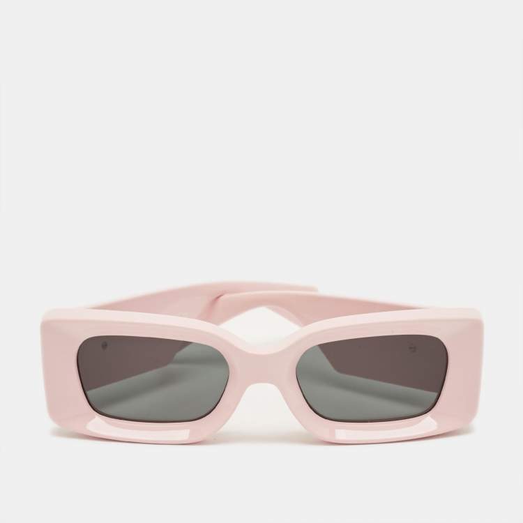 مملوكة مسبقًا Versace Pink/Black MOD 4474 U Medusa Rectangle Sunglasses
