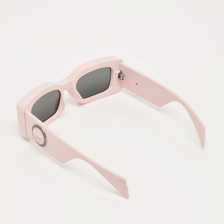 مملوكة مسبقًا Versace Pink/Black MOD 4474 U Medusa Rectangle Sunglasses