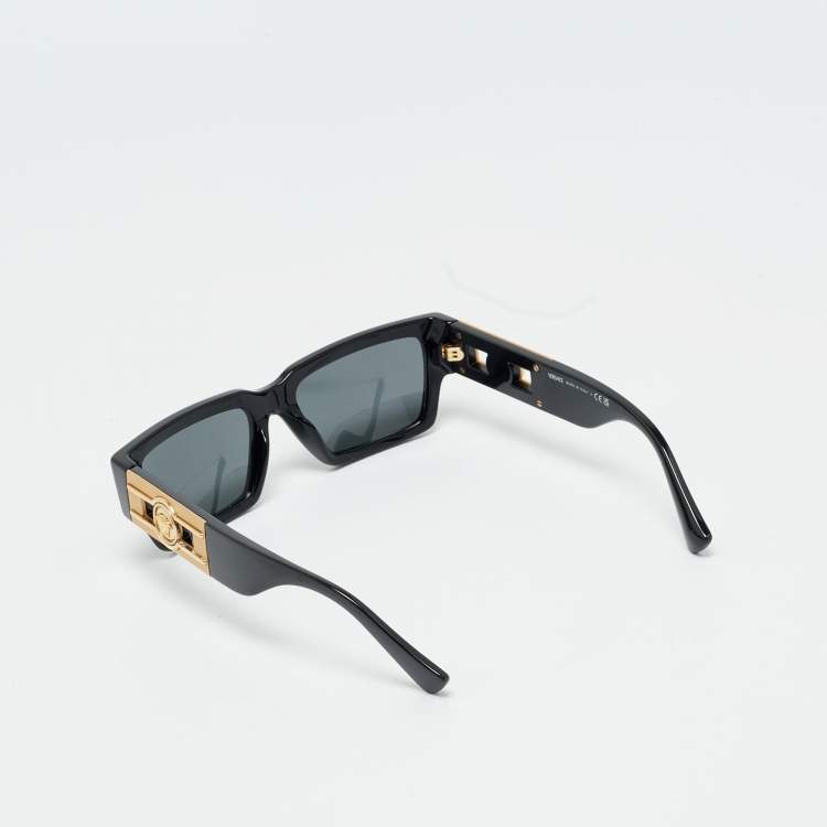 مملوكة مسبقًا نظارة شمسية فيرساتشي مود 4459 ميدوسا ديكو مستطيلة سوداء