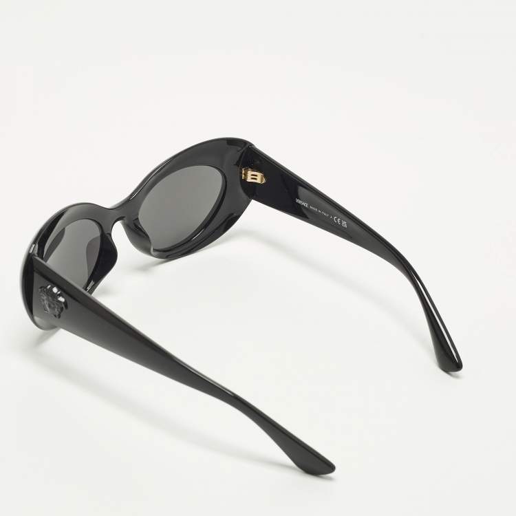 Pre Owned Versace Black MOD 4456 Frame Cat Eye Sunglasses
