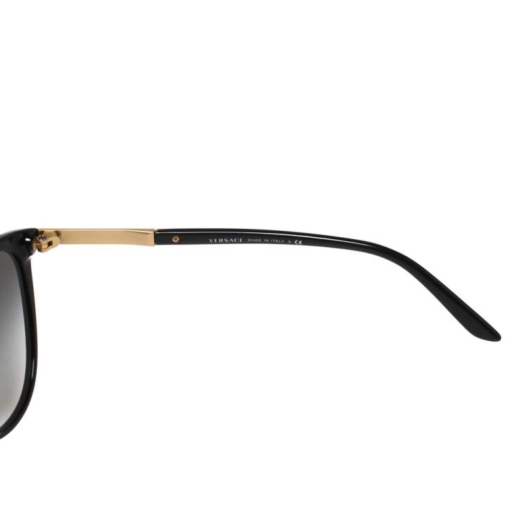 Pre Owned Versace Gold/Black MOD 4260 Cat Eye Gradient Sunglasses