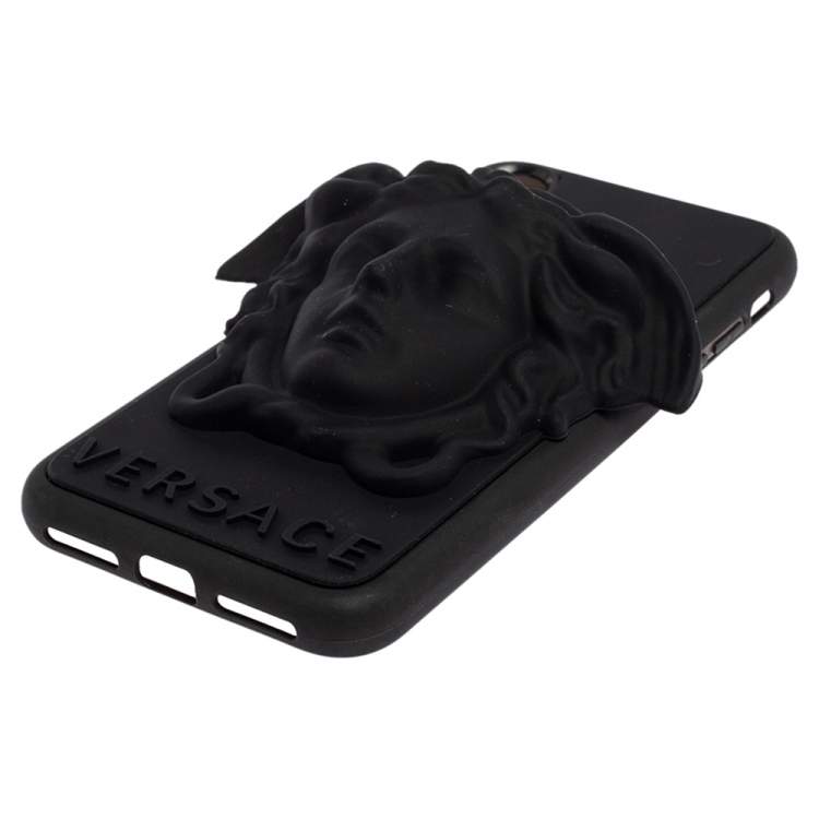 Pre Owned Versace Black Silicone Medusa iPhone X Cover