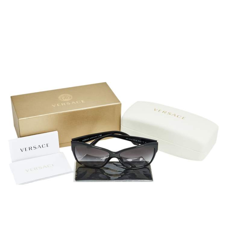 Pre Owned Versace Black Mod. 4277-A Medusa Gradient Square Sunglasses