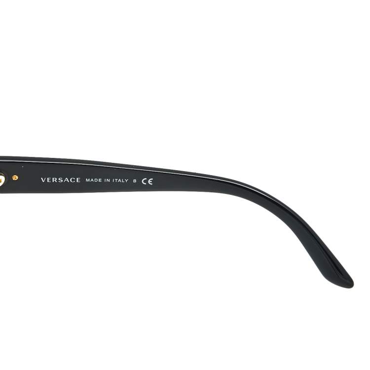 Pre Owned Versace Black Mod. 4277-A Medusa Gradient Square Sunglasses