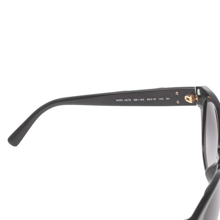 Pre Owned Versace Black Mod.4272 Wayfarer Gradient Sunglasses