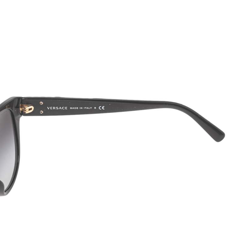 Pre Owned Versace Black Mod.4272 Wayfarer Gradient Sunglasses