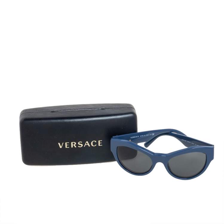 Pre Owned Versace Blue Mod.4253 Medusa Sunglasses