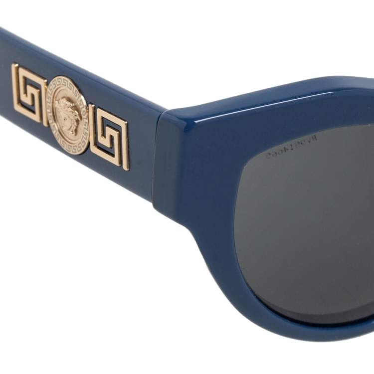 Pre Owned Versace Blue Mod.4253 Medusa Sunglasses