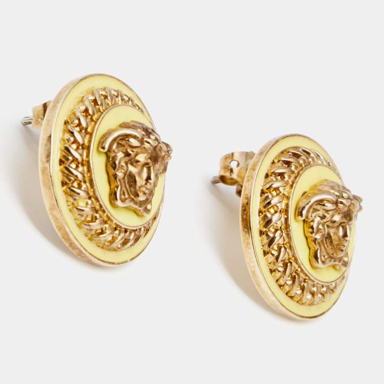 Logo earrings in gold - Versace