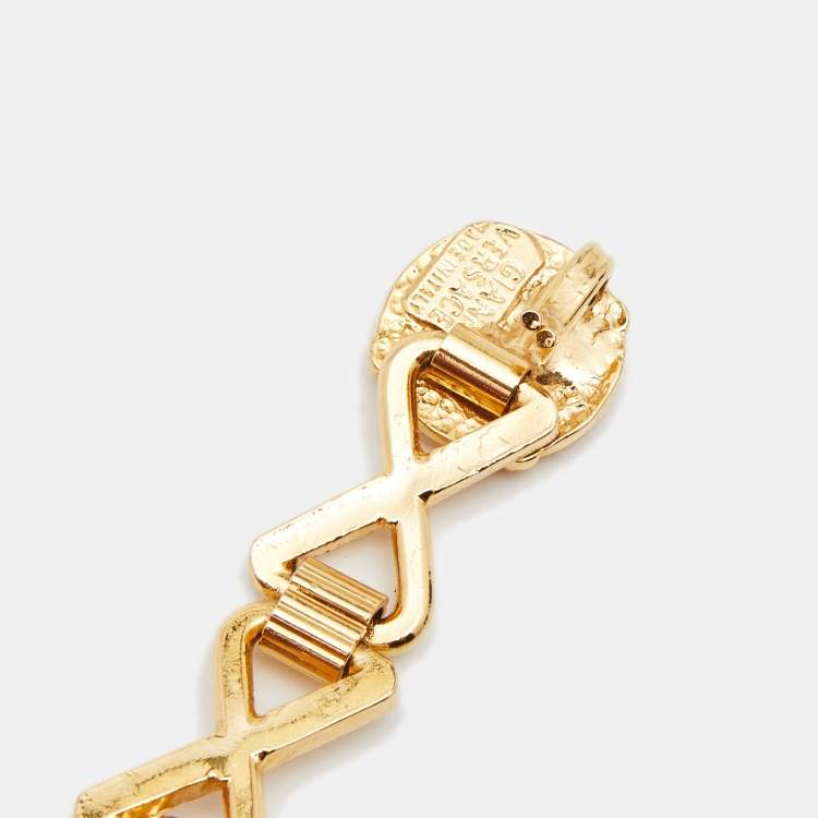 Pre Owned Versace Medusa Gold Tone Belt