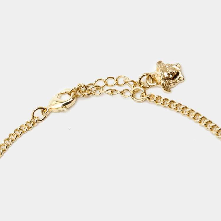 Pre Owned Versace Medusa Two Tone Necklace