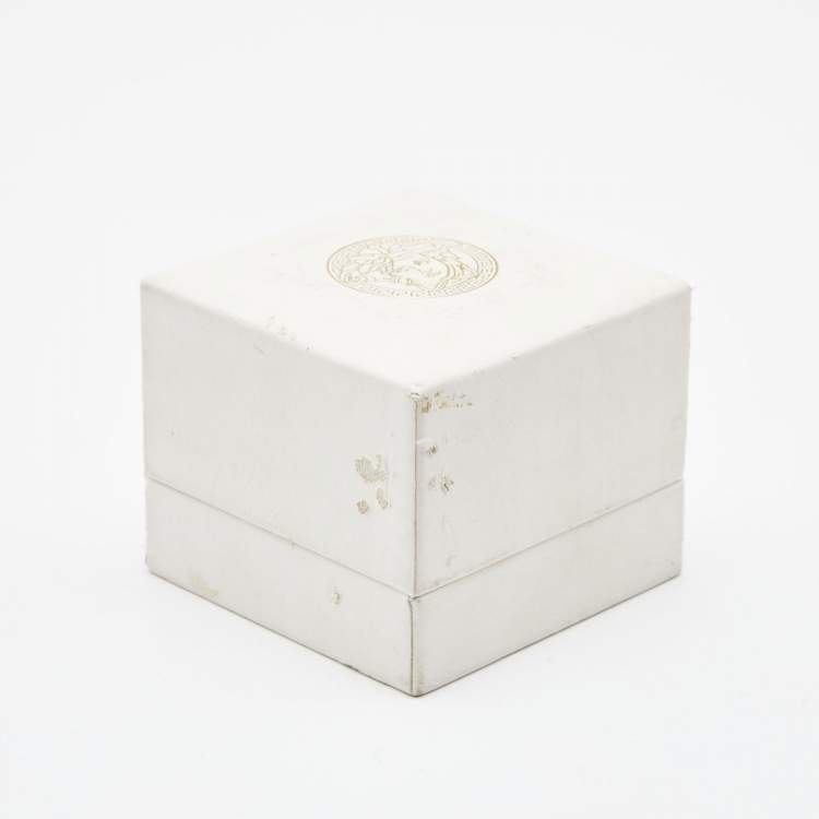 Pre Owned Versace Medusa Silver Tone Cuff Bracelet