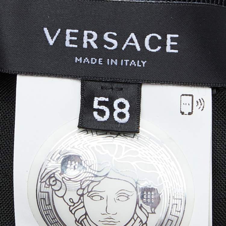 Pre Owned Versace Multicolor Logo Print Cotton Baseball Cap Size 58
