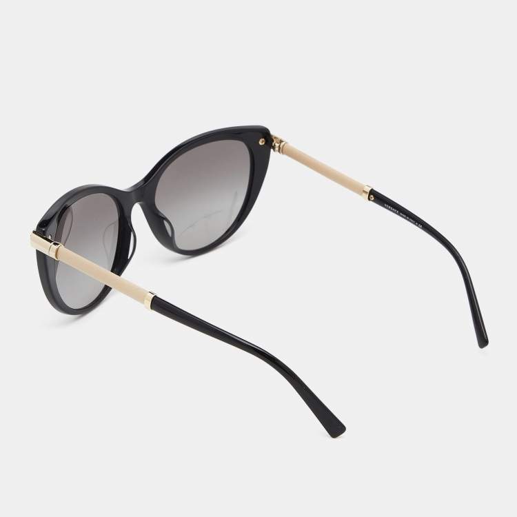 Pre Owned Versace Black/Grey Gradient 4364 Cat-Eye Sunglasses