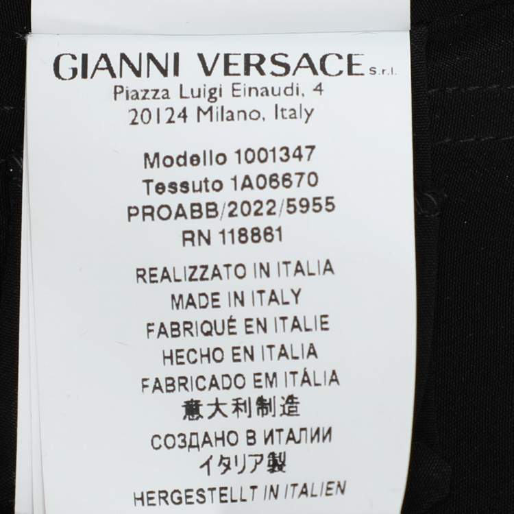 Pre Owned Versace Multicolor Medusa Orchid Print Silk Bustier Crop Top S