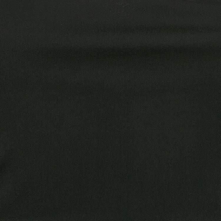 Pre Owned Versace Black Jersey Hook Detail Ruched Knee-Length Dress S