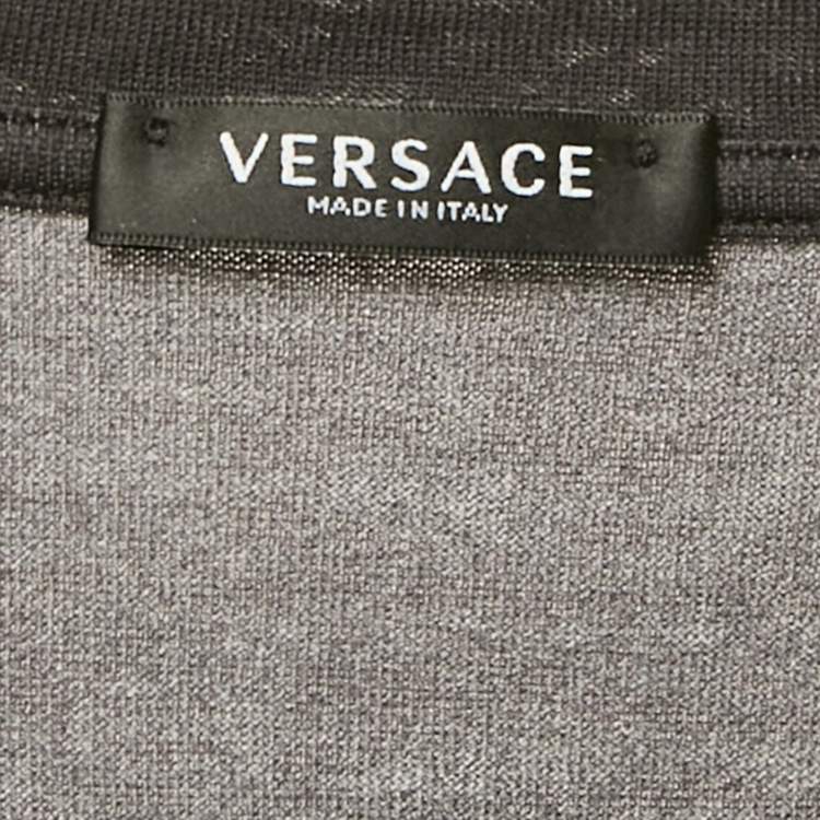 Pre Owned Versace Black Starfish Print Jersey Crew Neck T-Shirt S