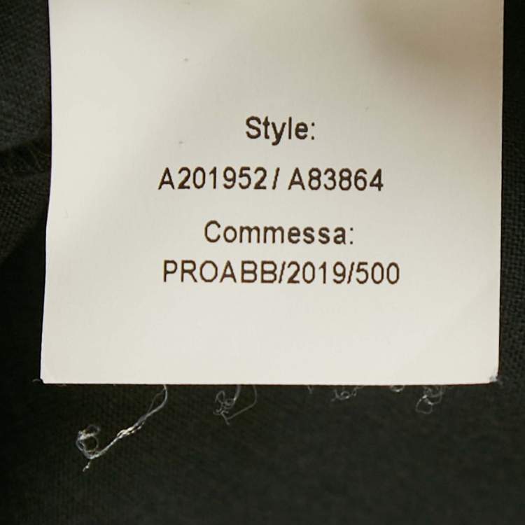 Pre Owned Versace Black Medusa Print Jersey T-Shirt M