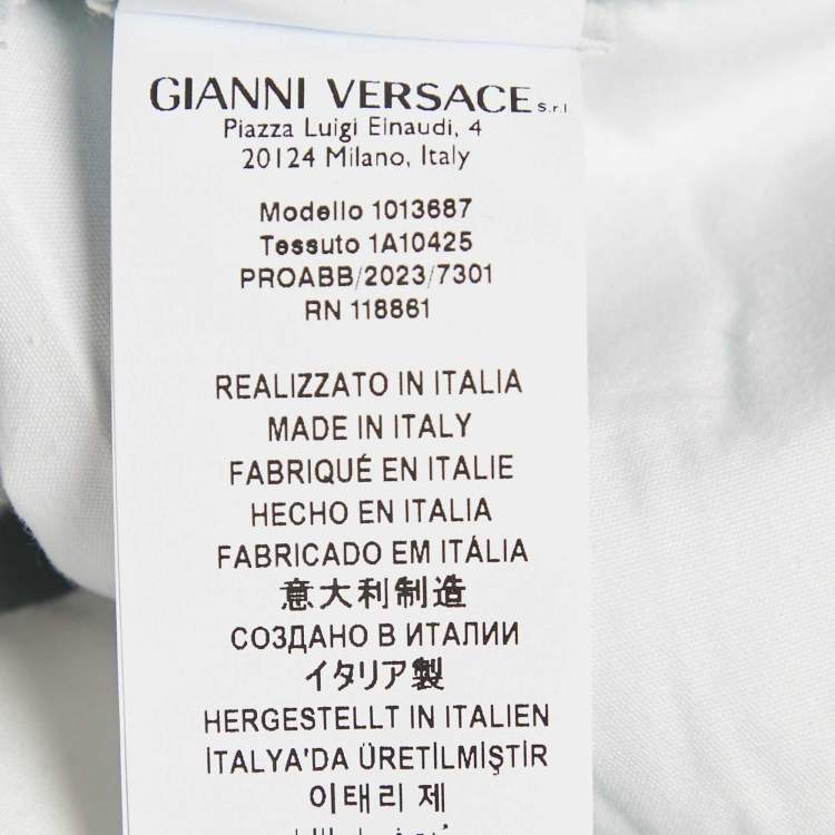 Pre Owned Versace Light Blue Stone Washed Denim Medusa 95' Straight Fit Jeans M Waist 27" 