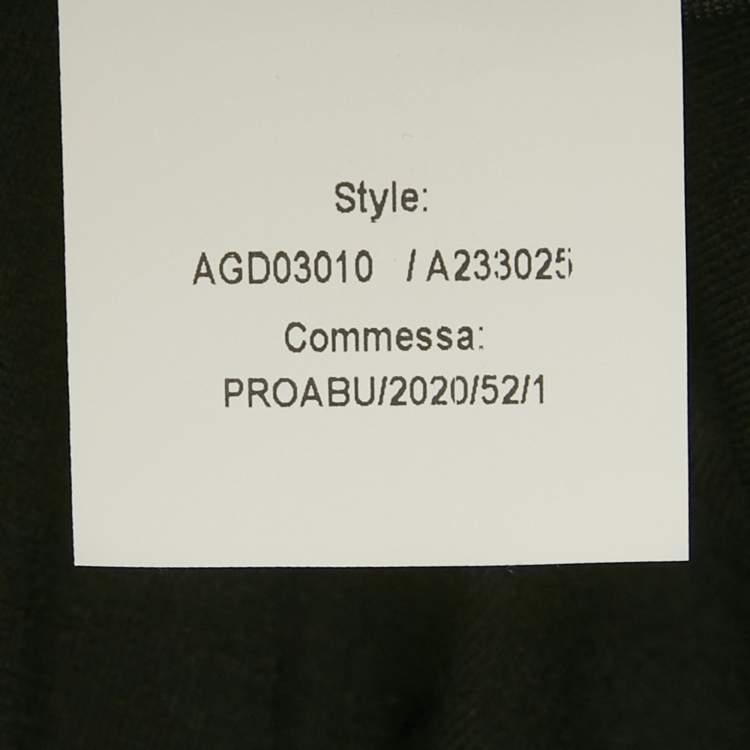 Pre Owned Versace Black Greca Trim Jersey Joggers L