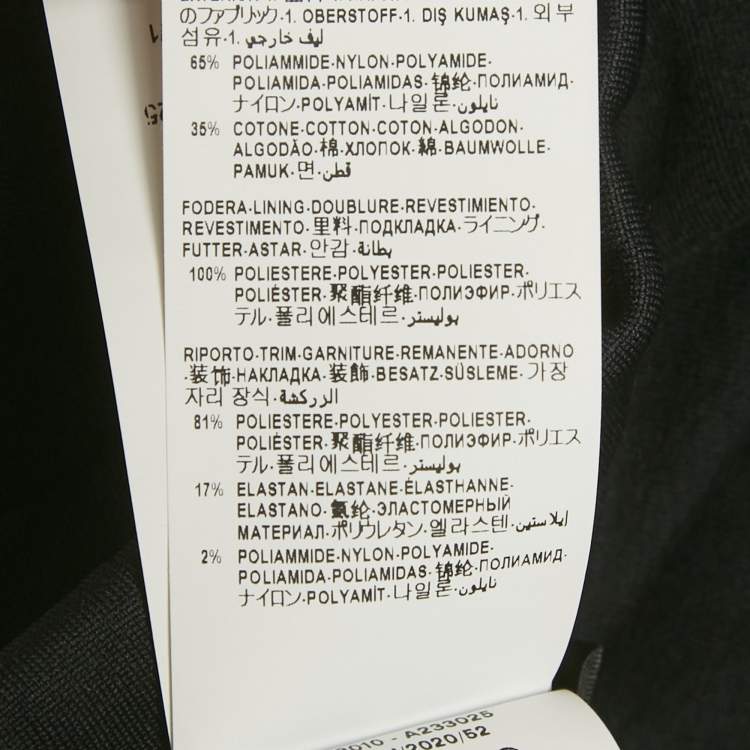 Pre Owned Versace Black Greca Trim Jersey Joggers L