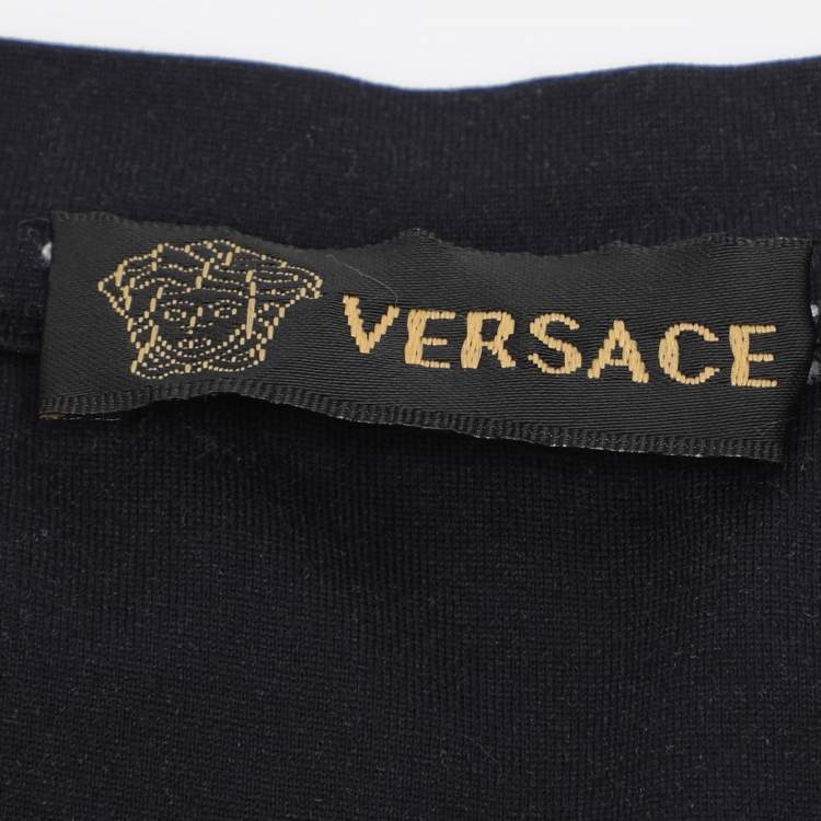 Pre Owned تي شيرت فيرساتشي جيرسي طباعة نمر متعدد الألوان مقاس صغير